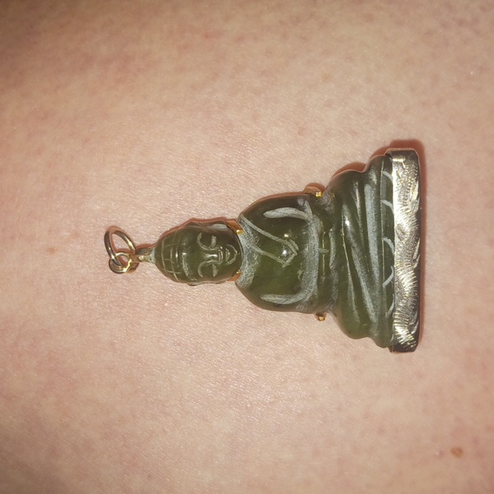 Jade Buddha pendent